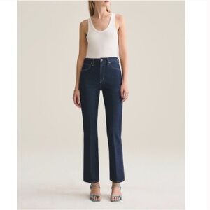 Agolde 70s High Rise Bootcut Jeans in Genesis Vintage Dark Wash